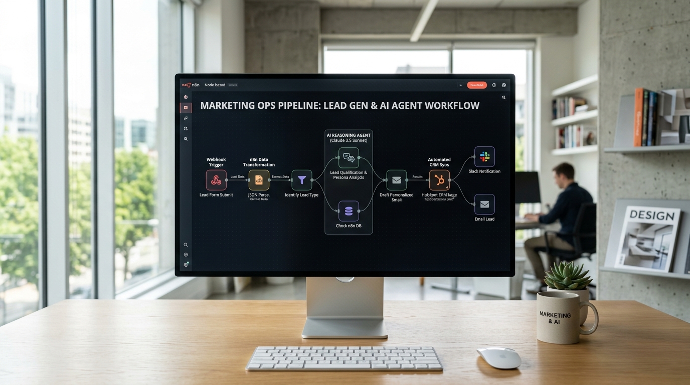 n8n Marketing Operations & Claude AI Agent Workflow