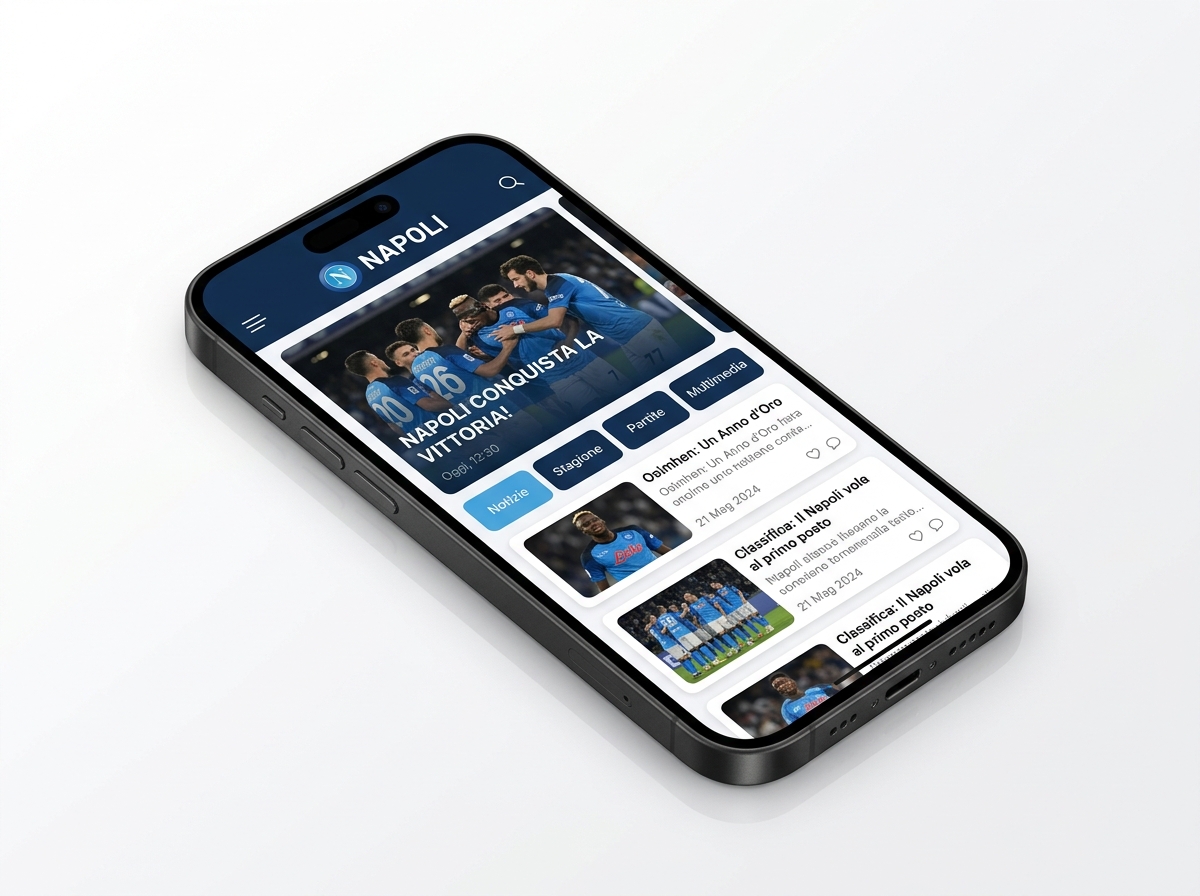 SSC Napoli App Mockup